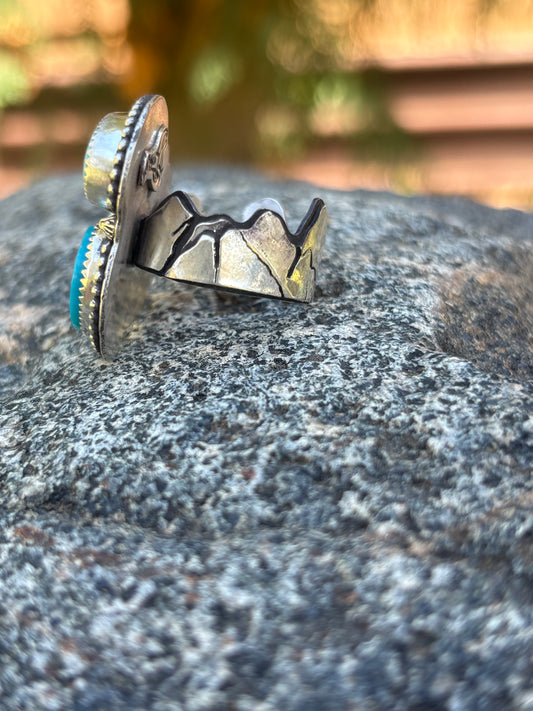 Copper Moon Mountain Ring
