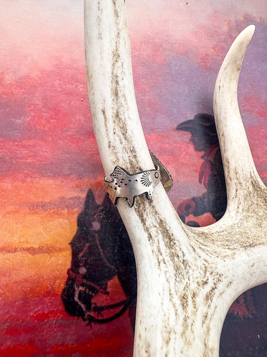 Green Rainbow Trout Ring