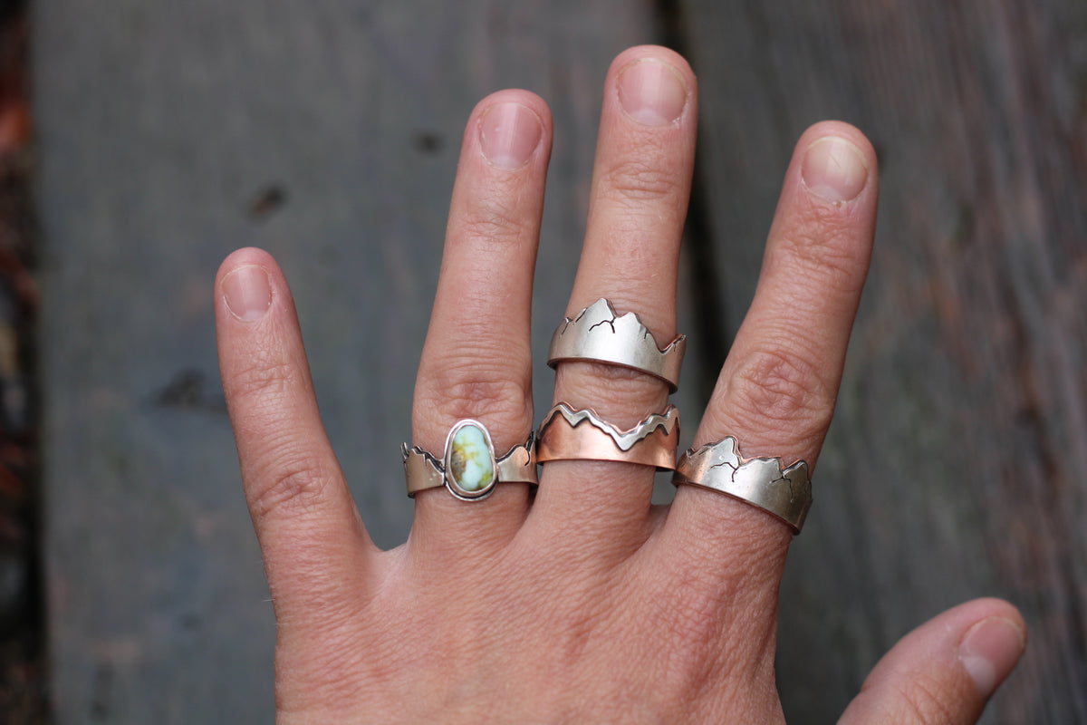 Snow Capped Mountain Ring