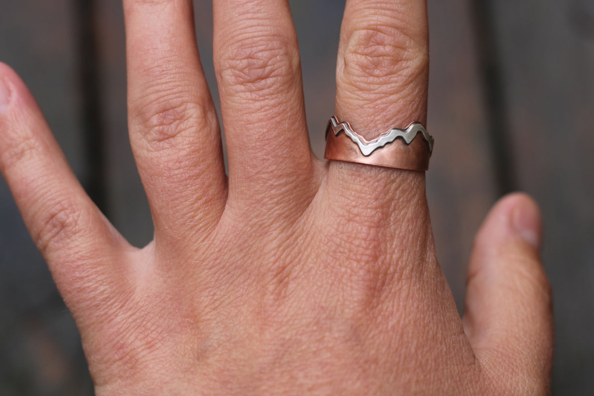 Snow Capped Mountain Ring