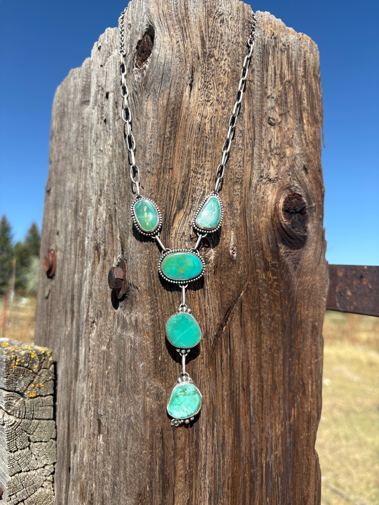 Prairie Flower Lariat Necklace