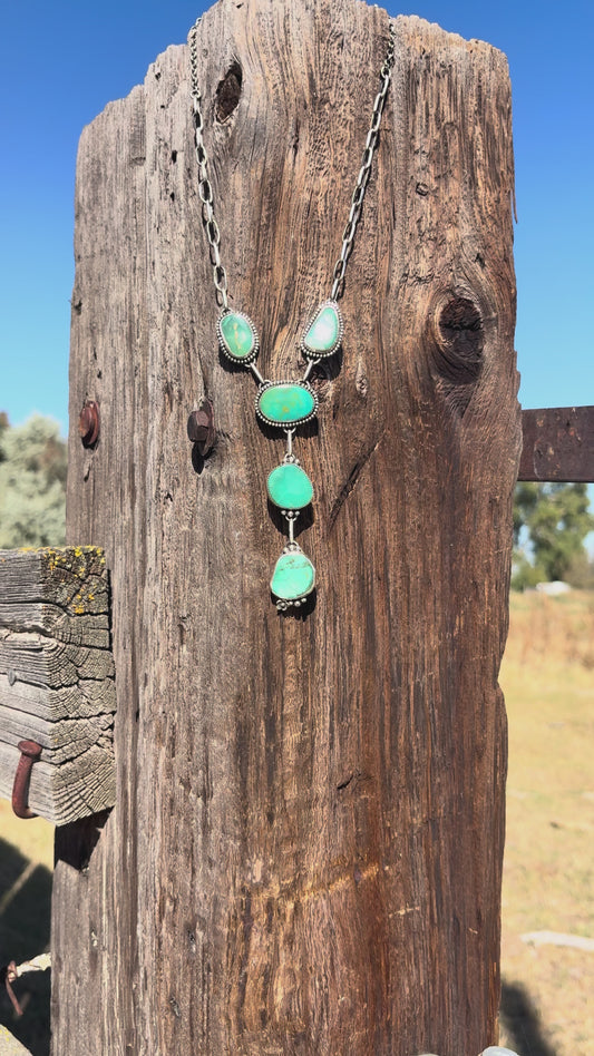 Prairie Flower Lariat Necklace